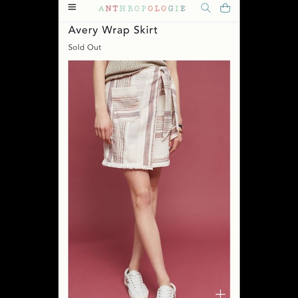 SALE Sz 4 Anthropologie Holding Horses Avery Wrap skirt